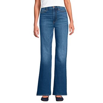 Women's Lands' End Soft Denim High-Rise Classic Flare Jeans
