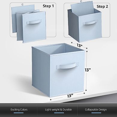 Sorbus 13 Inch 8 Pack Foldable Cubes with Handle- for Home Home Storage & Organization
