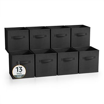 Sorbus 13 Inch 8 Pack Foldable Cubes with Handle- for Home Home Storage & Organization