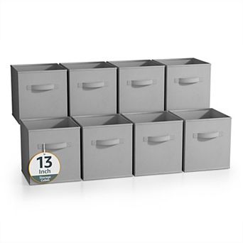 Sorbus 13 Inch 8 Pack Foldable Cubes with Handle- for Home Home Storage & Organization