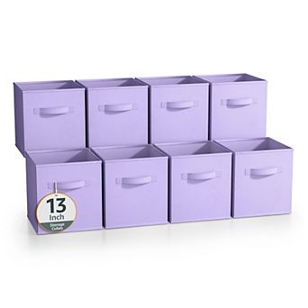 Sorbus 13 Inch 8 Pack Foldable Cubes with Handle- for Home Home Storage & Organization