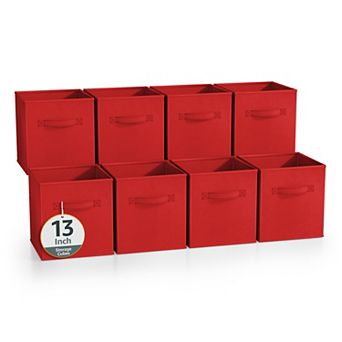 Sorbus 13 Inch 8 Pack Foldable Cubes with Handle- for Home Home Storage & Organization