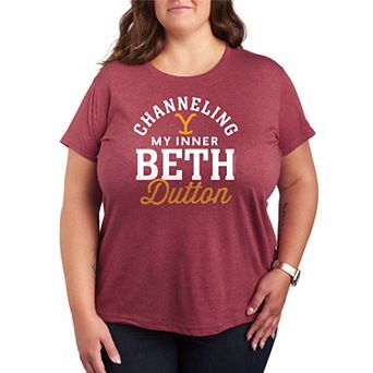 Plus Size Yellowstone Channeling My Inner Beth Dutton Graphic Tee