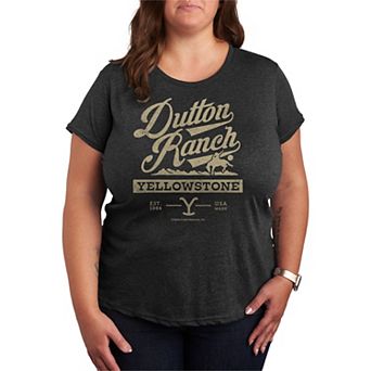 Plus Size Yellowstone Dutton Ranch Collegiate Graphic Tee