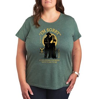 Plus Size Yellowstone "I'm Sorry" Graphic Tee