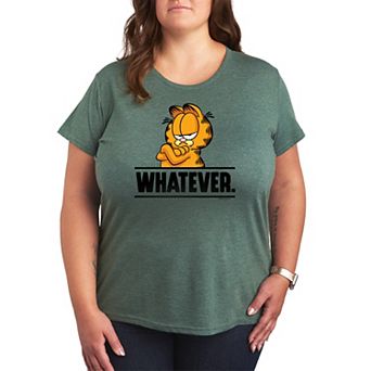 Plus Size Garfield Whatever Graphic Tee
