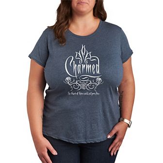 Plus Size Charmed Roses Graphic Tee
