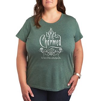Plus Size Charmed Roses Graphic Tee
