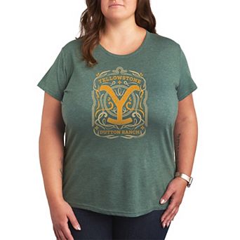 Plus Size Yellowstone Flourish Logo Graphic Tee
