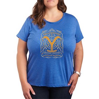 Plus Size Yellowstone Flourish Logo Graphic Tee