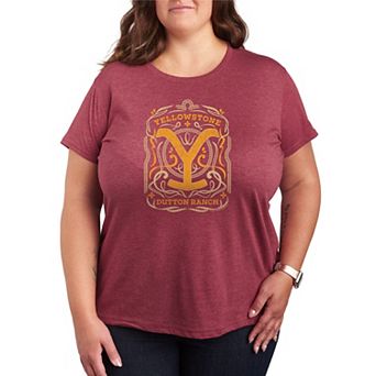 Plus Size Yellowstone Flourish Logo Graphic Tee