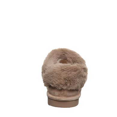 Bearpaw Bella Women's Suede & Faux Fur Slip-On Slippers