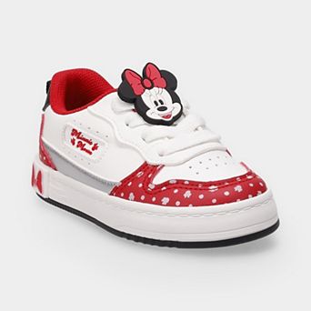 Disney's Minnie Court Toddler Girls Lace-Up Sneakers With Bow Accent