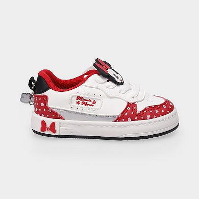 Disney's Minnie Court Toddler Girls Lace-Up Sneakers With Bow Accent