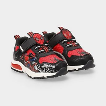 Toddler Boys Spiderman Light Up Athletic Sneakers