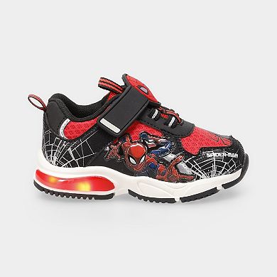 Toddler Boys Spiderman Light Up Athletic Sneakers