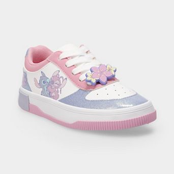 Josmo Disney Youth Girls Stitch Court Lace-Up Sneakers