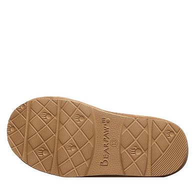 Bearpaw Brina Girls' Suede Slip-On Slippers