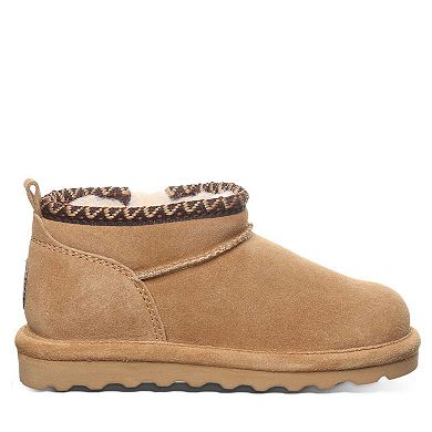 Bearpaw Super Shorty Deco Girls' Suede Winter Boots