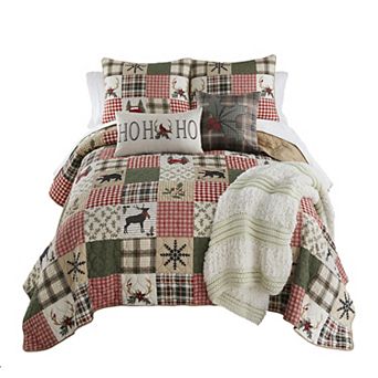 Donna Sharp Holly Forest Pieced Cotton Quilt Set