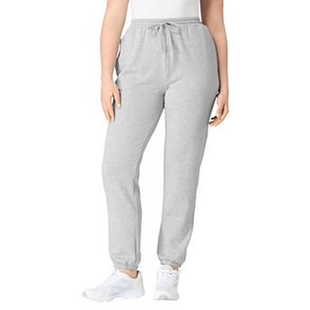 Roaman's Women's Plus Size Comfort+ Fleece Slim Leg Jogger