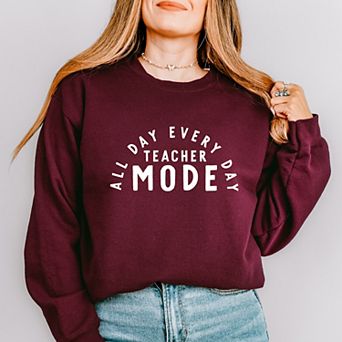 Simply Sage Market Teacher Mode All Day Sweatshirt