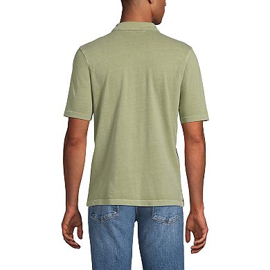 Big & Tall Lands' End Short Sleeve Sun Faded Super Tee Polo
