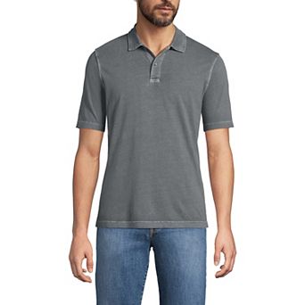 Big & Tall Lands' End Short Sleeve Sun Faded Super Tee Polo