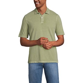 Big & Tall Lands' End Short Sleeve Sun Faded Super Tee Polo