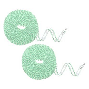 2 pc Windproof Clothesline, Plastic Non-Slip Clothes Drying Rope Portable Travel Clothesline