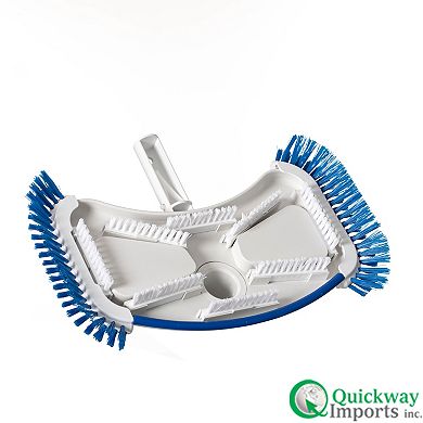 Quickway Imports Weighted Manual Pool Vacuum Head with Swivel Hose Connector for Pool Maintenance