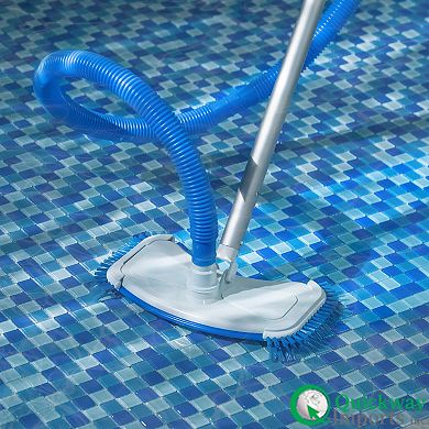 Quickway Imports Weighted Manual Pool Vacuum Head with Swivel Hose Connector for Pool Maintenance