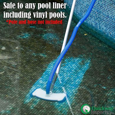 Quickway Imports Weighted Manual Pool Vacuum Head with Swivel Hose Connector for Pool Maintenance