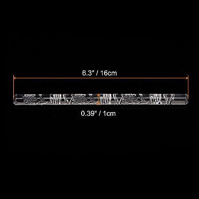 Acrylic Embossed Rolling Pin 6.3 Inch, Acrylic Non-Stick Roller Fondant Embossing Clay Rolling Pin