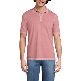 Men's Lands' End Short Sleeve Sun Faded Super Tee Polo