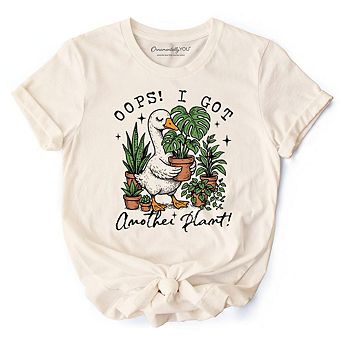 Oops I Got Another Plant Goose T-Shirt, Sarcastic Gardening Humor Tee