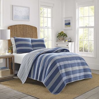 Nautica Saltmarsh Striped Quilt Set