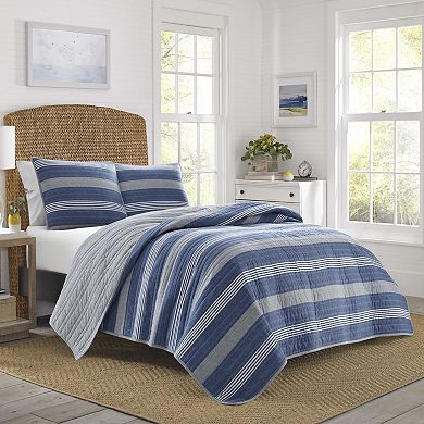 Nautica Saltmarsh Striped Quilt Set