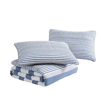 Nautica Fairwater Striped Quilt Set