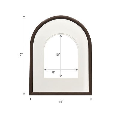 Belle Maison 8" x 10" Arch Portrait Frame Wall Decor
