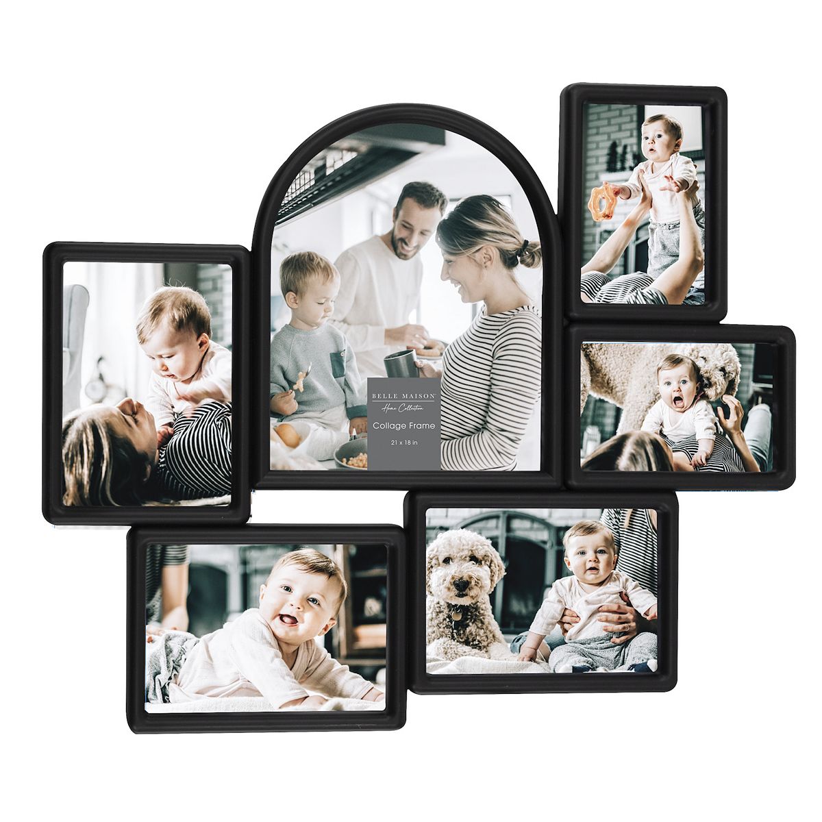 Belle Maison 21" x 18" 6-Slot Collage Frame Wall Decor