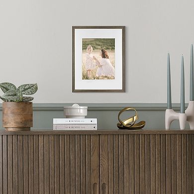 Belle Maison 8" x 10" Matted Beaded Frame Wall Decor