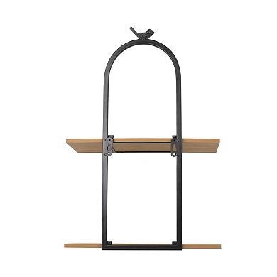 Belle Maison 14-in. 2-Tier Bird Shelf