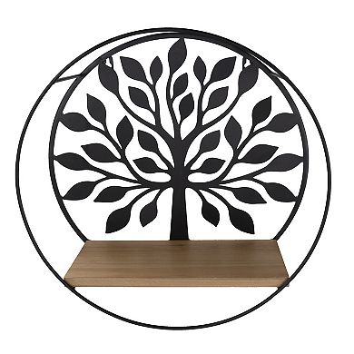 Belle Maison 16-inch Iron Tree Wall Shelf
