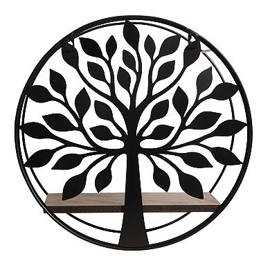 Belle Maison 16-inch Iron Tree Wall Shelf