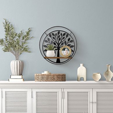 Belle Maison 16-inch Iron Tree Wall Shelf
