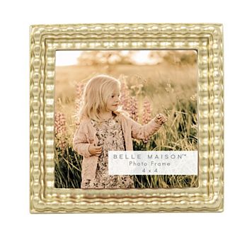 Belle Maison Gold-Tone Embossed Resin Photo Frame Table Decor