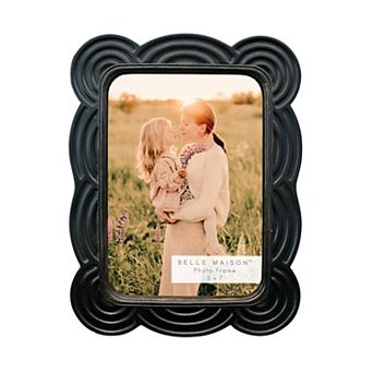 Belle Maison 5" x 7" Wavy Resin Photo Frame Table Decor