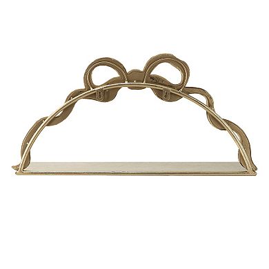 Belle Maison 20-in. Decorative Bow Shelf with Mirror