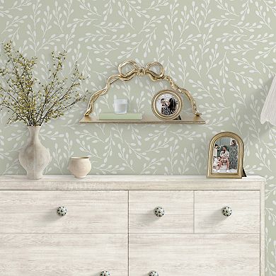 Belle Maison 20-in. Decorative Bow Shelf with Mirror